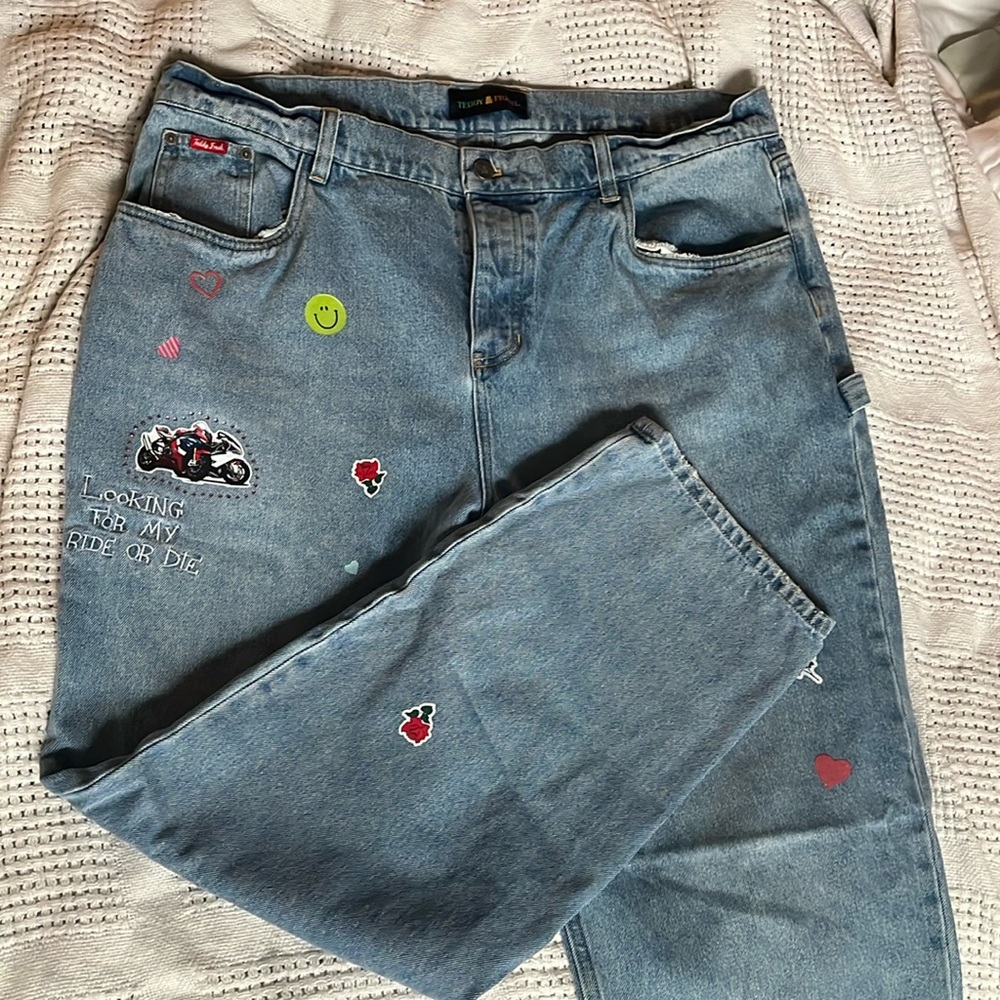 Teddy Fresh Ride or Die Cargo Jeans